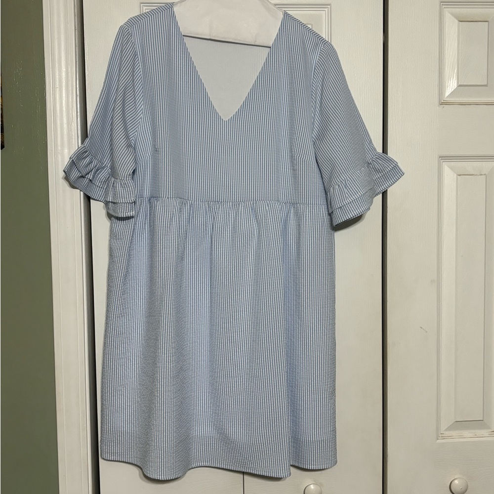 Andree Seersucker Dress- size XL. Great Condition.